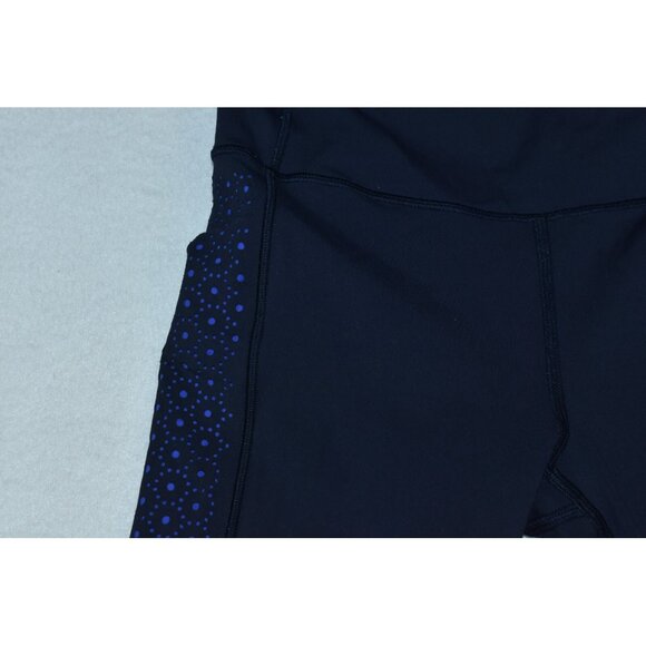 Lululemon Colour Me Quick Women's Leggings Size 4 Navy Blue Nulux 7/8 Tight 25" - Picture 4 of 16
